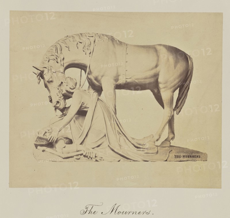 The Mourners; about 1865; Albumen silver print
