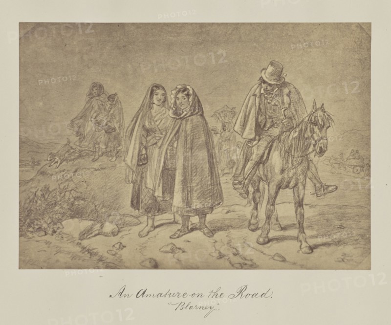 An Amature on the Road.  Barney; about 1865; Albumen silver print