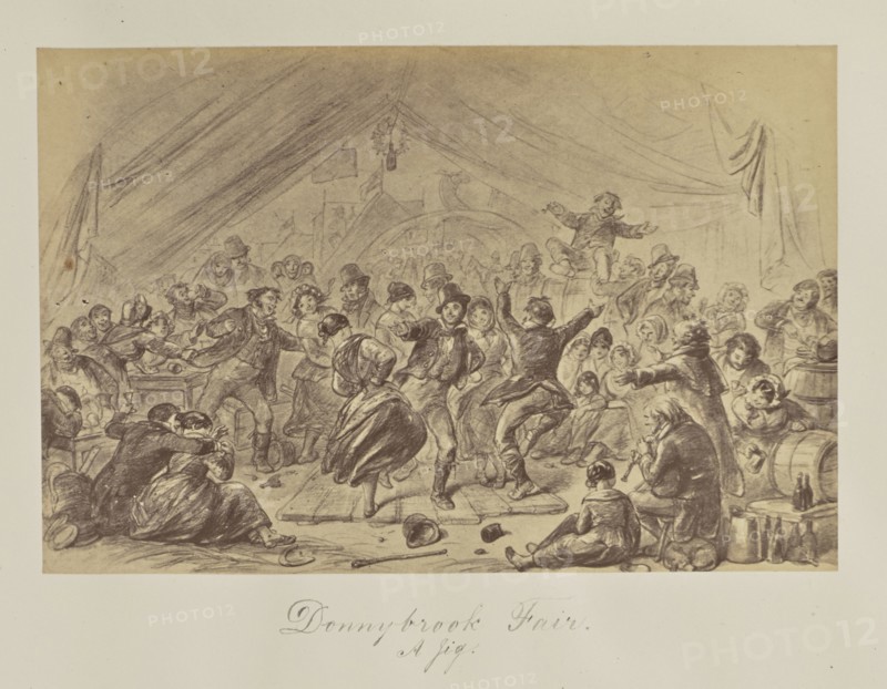 Donnybrook Fair. A Jig; about 1865; Albumen silver print