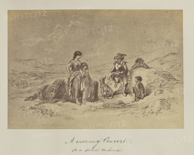 A morning Concert. to a select audience; about 1865; Albumen silver print