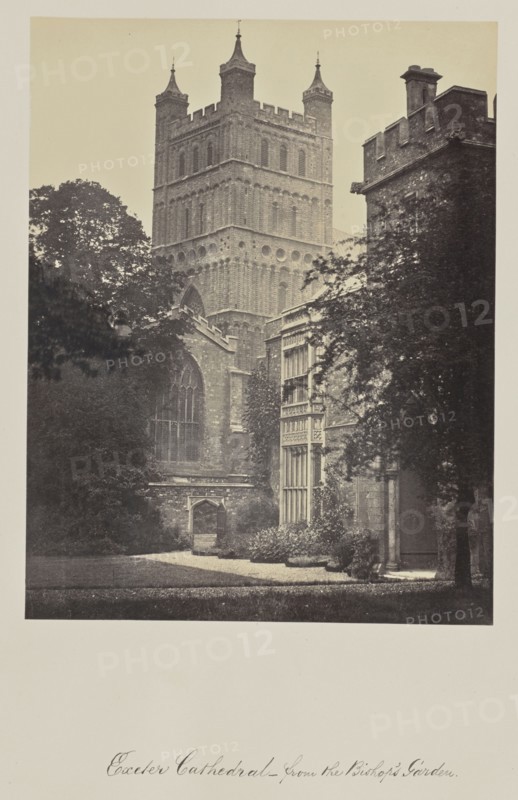 Exeter Cathedral - from the Bishop's Garden; Attributed to Francis Bedford, English, 1815,1816 - 1894, Exeter, Great Britain