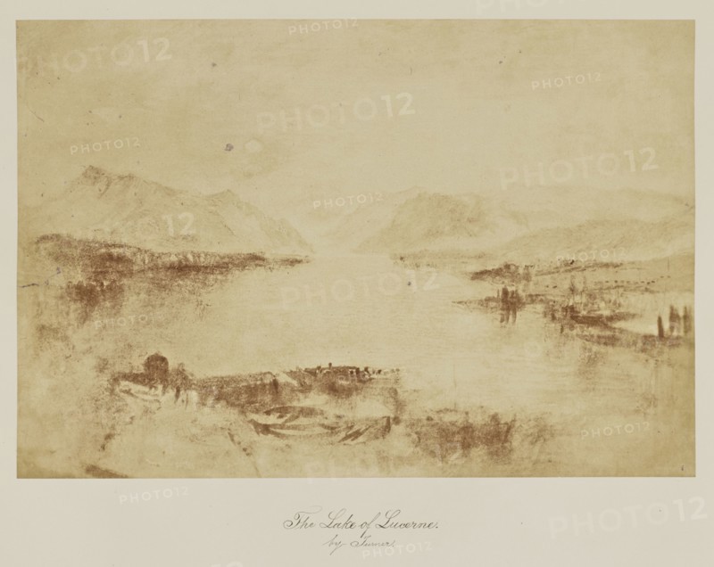 The Lake of Lucerne. by Turner; Caroline Bertolacci, British, born 1825, active 1860s - 1890, about 1863; Albumen silver print