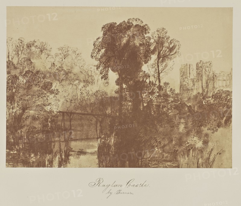 Raglan Castle. by Turner; Caroline Bertolacci, British, born 1825, active 1860s - 1890, about 1863; Albumen silver print