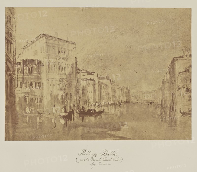 Pallazzo Balbi., on the Grand Canal Venice, by Turner; Caroline Bertolacci, British, born 1825, active 1860s - 1890, about 1863