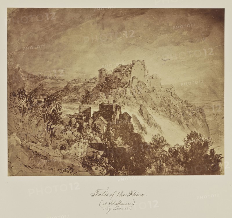 Falls of the Rhine., at Schafhausen., by Turner; Caroline Bertolacci, British, born 1825, active 1860s - 1890, about 1863