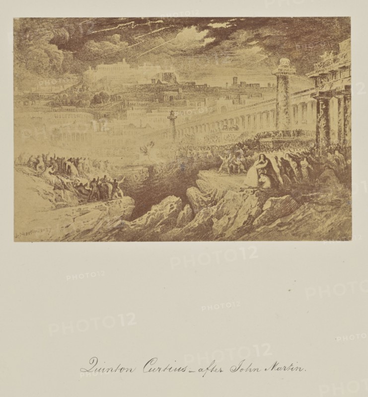 Quinton Curtis - after John Martin; about 1865; Albumen silver print