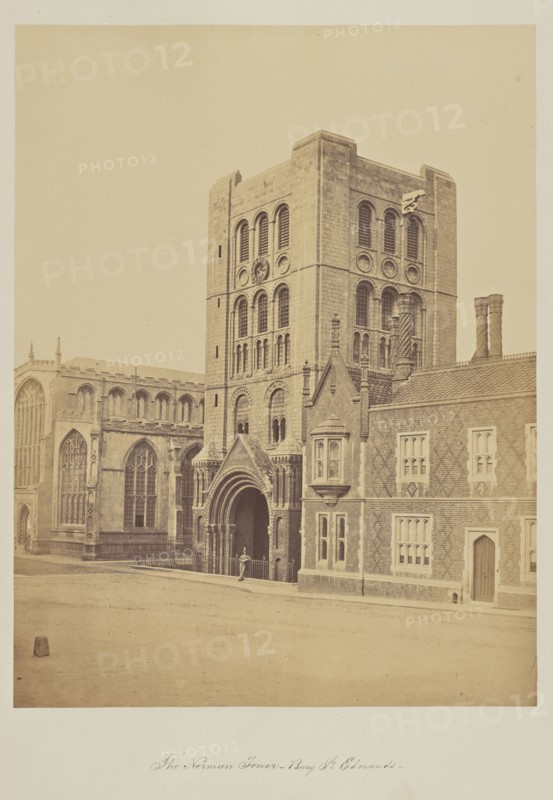 The Norman Tower - Bury St Edmunds; Attributed to John Dixon Piper, Scottish, active 1850s - 1860s, Bury St. Edmunds, Great