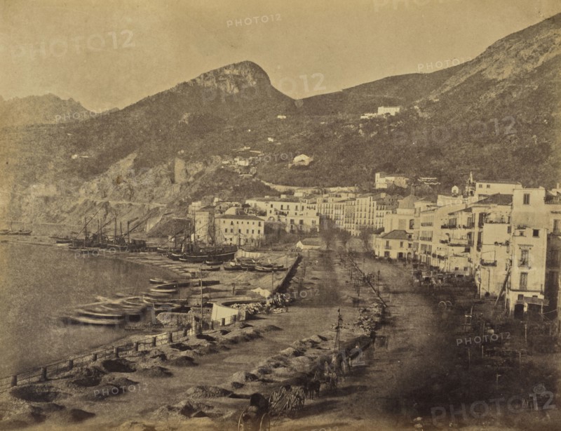 Salerno from Hotel window; Mrs. Jane St. John, British, 1803 - 1882, Salerno, Italy; 1856 - 1859; Albumen silver print