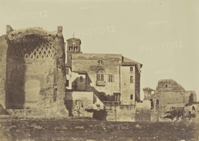 Temple of Venus & Rome, Rome; Mrs. Jane St. John, British, 1803 - 1882, Rome, Italy; 1856 - 1859; Albumen silver print