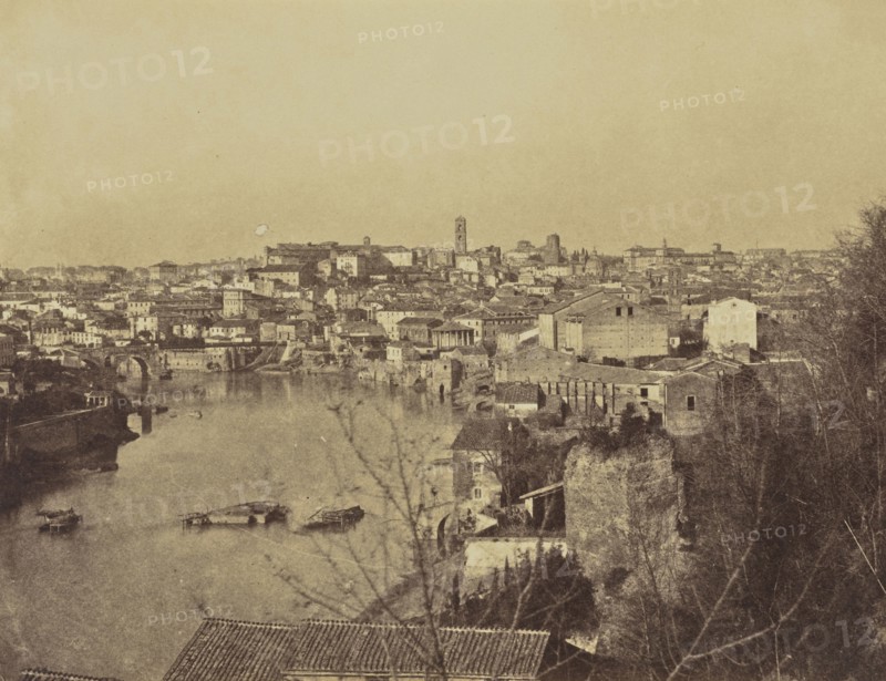 The Tiber from the Aventine, Rome; Mrs. Jane St. John, British, 1803 - 1882, Rome, Italy; 1856 - 1859; Albumen silver print