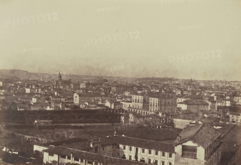 Rome from the Fontana Paolina; Mrs. Jane St. John, British, 1803 - 1882, Rome, Italy; 1856 - 1859; Albumen silver print