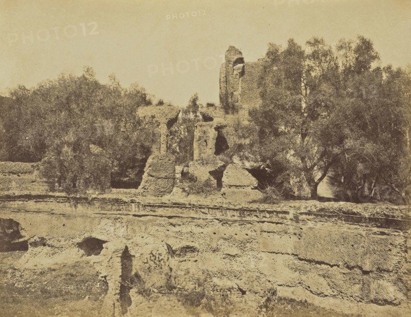 Ruins at Hadrians Villa, Tivoli; Mrs. Jane St. John, British, 1803 - 1882, Italy; 1856 - 1859; Albumen silver print