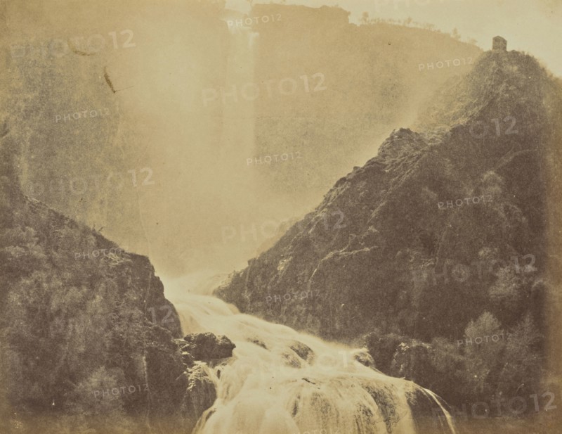Falls of Terni; Mrs. Jane St. John, British, 1803 - 1882, Terni, Italy; 1856 - 1859; Albumen silver print from a paper negative