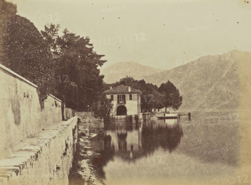 Landing place at Cadenabbia, Como; Mrs. Jane St. John, British, 1803 - 1882, Cadenabbia, Como, Italy; 1856 - 1859; Albumen