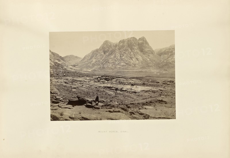 Mount Horeb, Sinai; Francis Frith, English, 1822 - 1898, Sinai; 1858; Albumen silver print