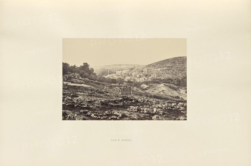 View at Hebron; Francis Frith, English, 1822 - 1898, Hebron, Israel; 1858; Albumen silver print