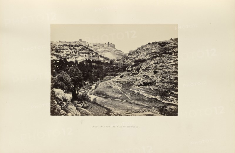 Jerusalem, from the Well of En-Rogel; Francis Frith, English, 1822 - 1898, Jerusalem, Israel; 1858; Albumen silver print