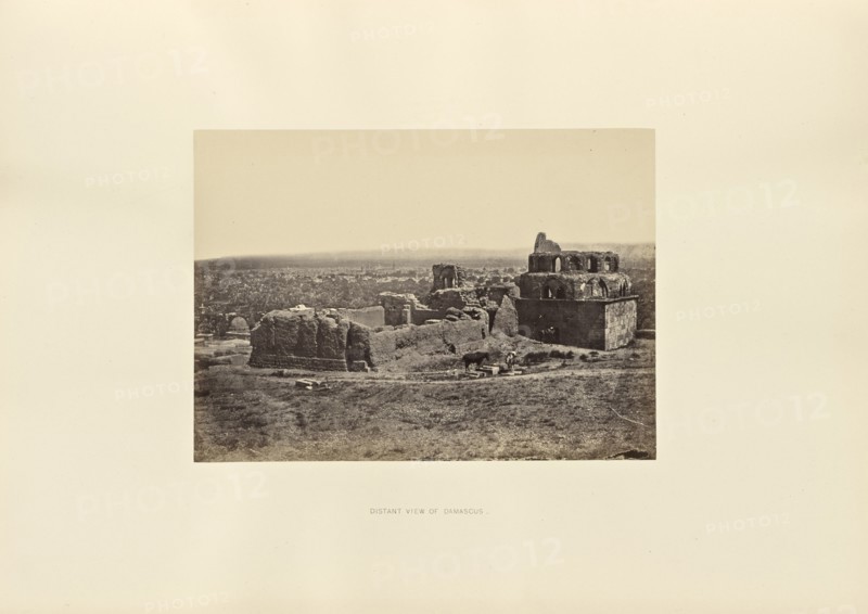 Distant view of Damascus; Francis Frith, English, 1822 - 1898, Damascus, Syria; 1858; Albumen silver print