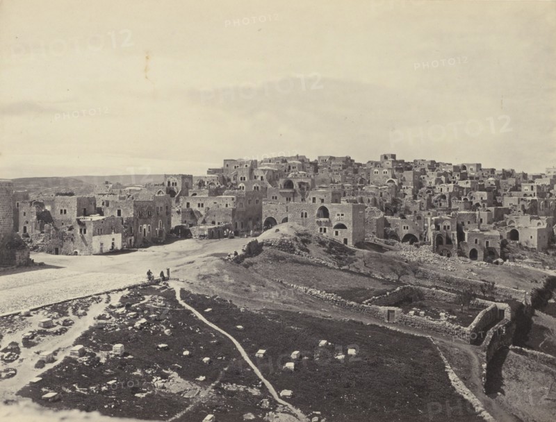 Bethlehem, from the Latin Convent; Francis Frith, English, 1822 - 1898, Bethlehem, Israel; negative 1858; print 1865; Albumen
