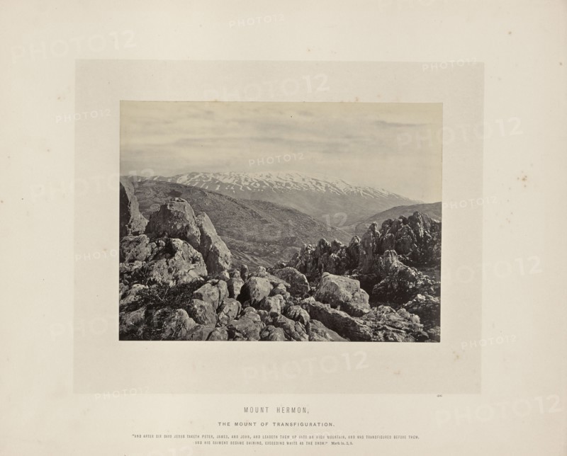 Mount Hermon, the Mount of Transfiguration; Francis Frith, English, 1822 - 1898, Israel; about 1865; Albumen silver print