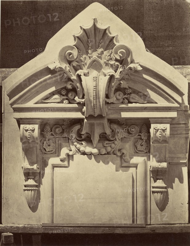 Table saillante. Vestibules octogones; Louis-Émile Durandelle, French, 1839 - 1917, Paris, France; about 1875; Albumen silver