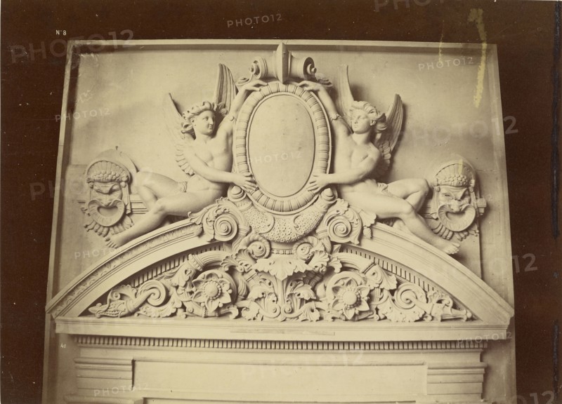 Couronnement des grandes fenetres. Facade principale; Louis-Émile Durandelle, French, 1839 - 1917, Paris, France; about 1875