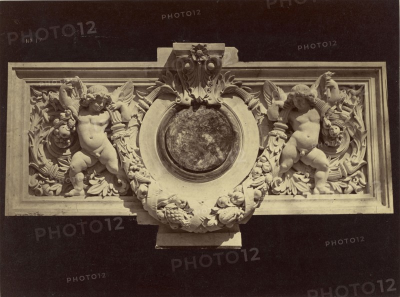 Bas-reliefs de l'Attique. Facade principale; Louis-Émile Durandelle, French, 1839 - 1917, Paris, France; about 1875; Albumen