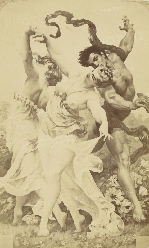 Danse amoureuse; Louis-Émile Durandelle, French, 1839 - 1917, Paris, France; about 1875; Albumen silver print