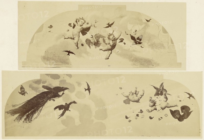 Voussures du plafond; Louis-Émile Durandelle, French, 1839 - 1917, Paris, France; about 1875; Albumen silver print
