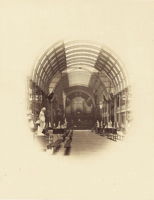 View in Central Hall, Art Treasures Exhibition, Manchester; Philip H. Delamotte, British, 1820 - 1889, London, England; May