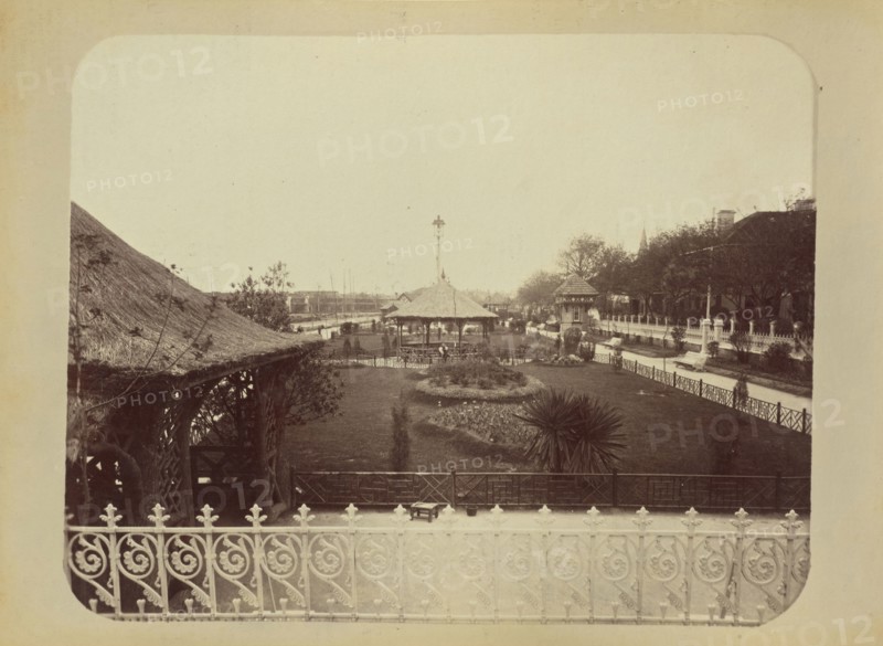 Public Gardens, Shanghai; Attributed to John Thomson, Scottish, 1837 - 1921, Shanghai, Kiangsu, China; 1870s - 1890s; Albumen