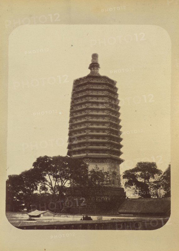 Pagoda, Peking; Attributed to John Thomson, Scottish, 1837 - 1921, Peking, China; 1870s - 1890s; Albumen silver print