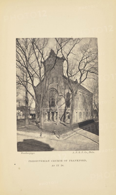 Presbyterian Church of Frankford, as it is; American Photo-Relief Printing Company, American, active 1870s - 1880s