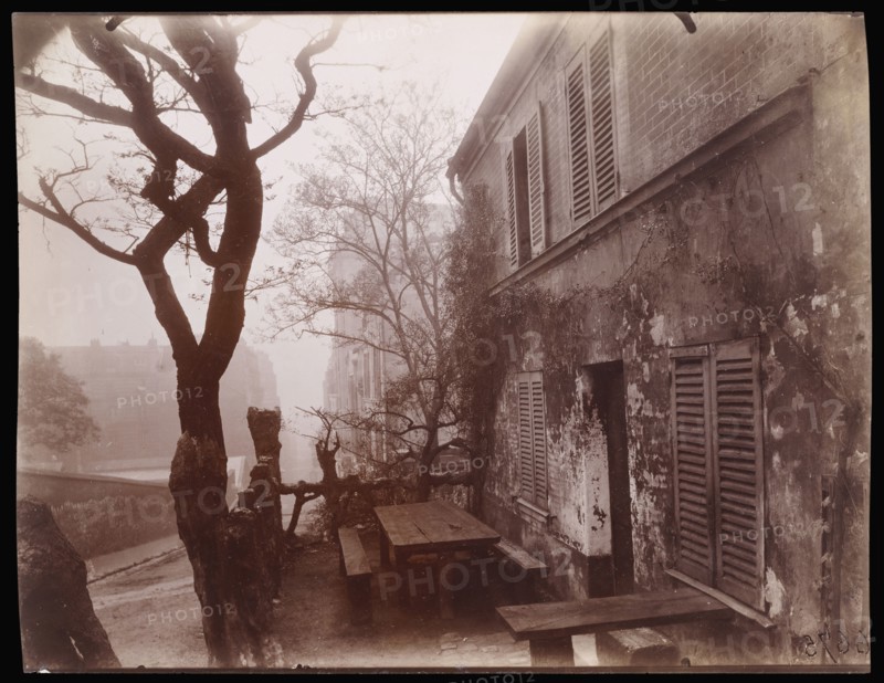 The Tavern the Lapin Agile, rue des Saules; Eugène Atget, French, 1857 - 1927, Paris, France; 1926; Albumen silver print