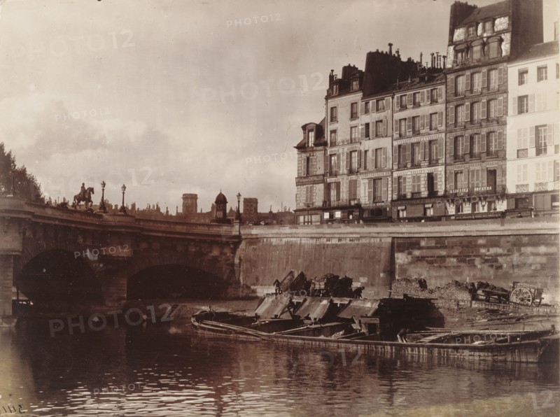 Coin du Pont Neuf; Eugène Atget, French, 1857 - 1927, Paris, France; 1898–1899; Albumen silver print