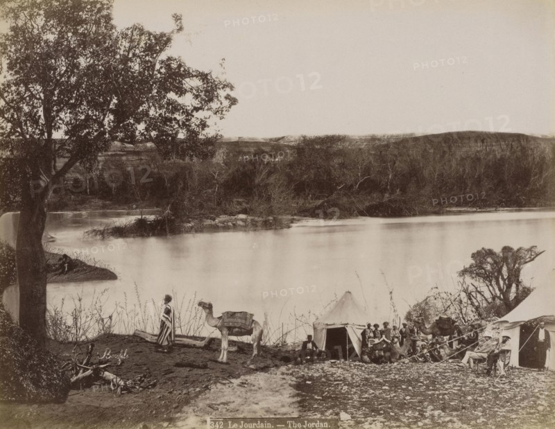 Le Jourdain, The Jordan, Félix Bonfils, French, 1831 - 1885, about 1870; Albumen silver print