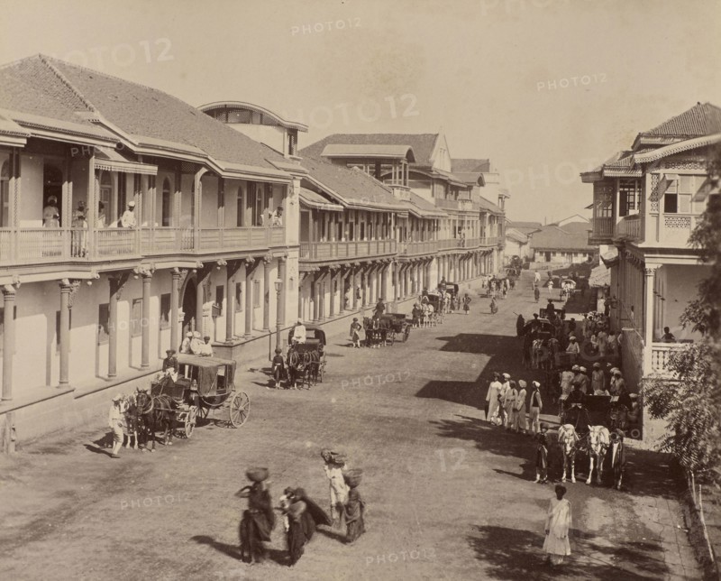 Samaldas Road; India; 1886 - 1889; Albumen silver print
