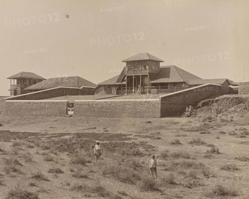 Hathab bangalow; India; 1886 - 1889; Albumen silver print
