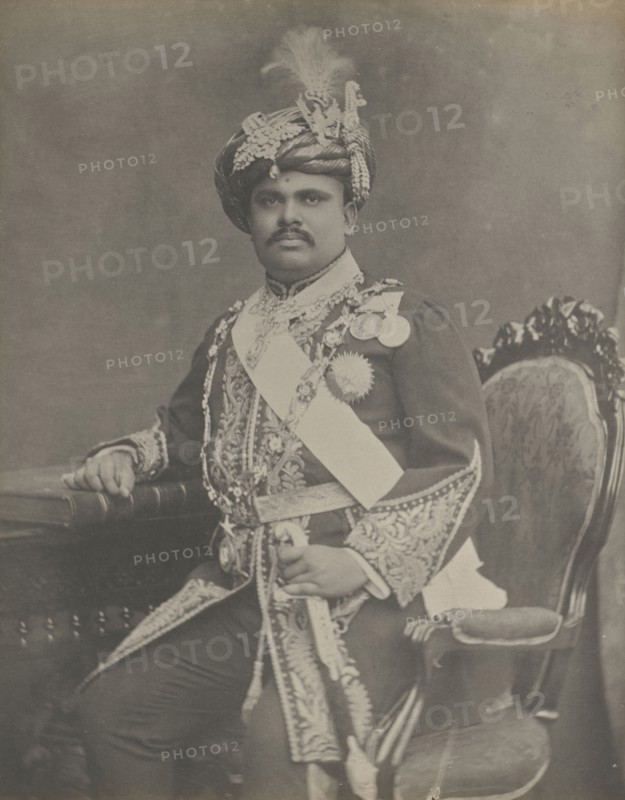 H.H.H. the Maharaja Takhtsingji; India; 1886 - 1889; Platinum print; 24.1 x 19 cm, 9 1,2 x 7 1,2 in