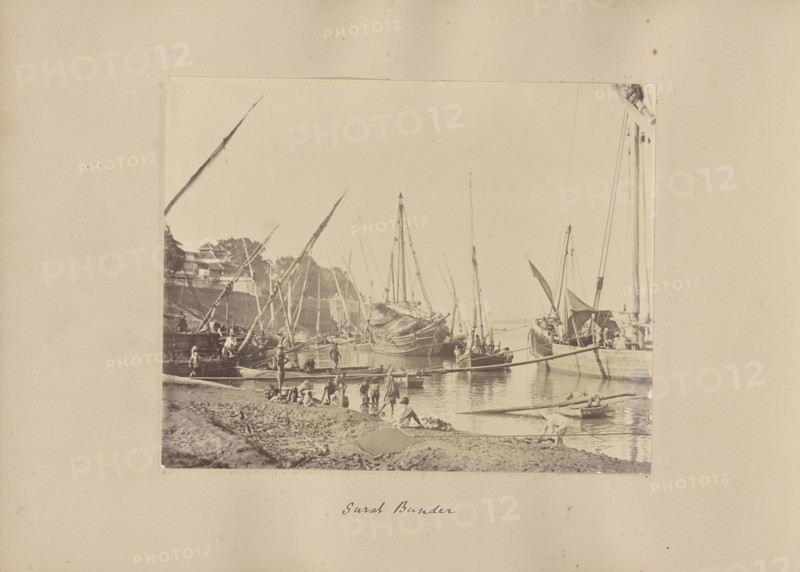 Surat Bunder; India; 1886 - 1889; Albumen silver print