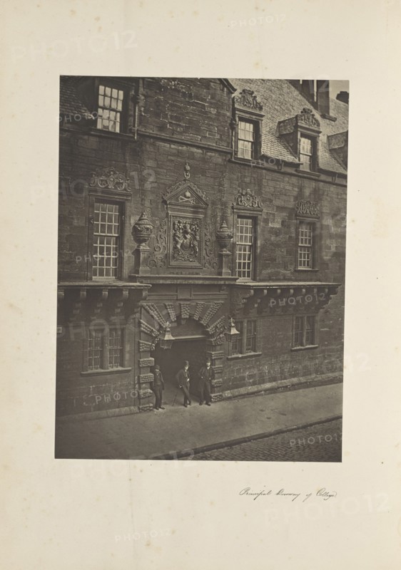Principal Doorway Of College; Thomas Annan, Scottish,1829 - 1887, Glasgow, Scotland; 1871; Carbon print; 22.6 × 17 cm