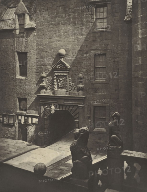 The Outer Court, from the Top of the Fore-Hall Stair; Thomas Annan, Scottish,1829 - 1887, Glasgow, Scotland; 1871; Carbon print
