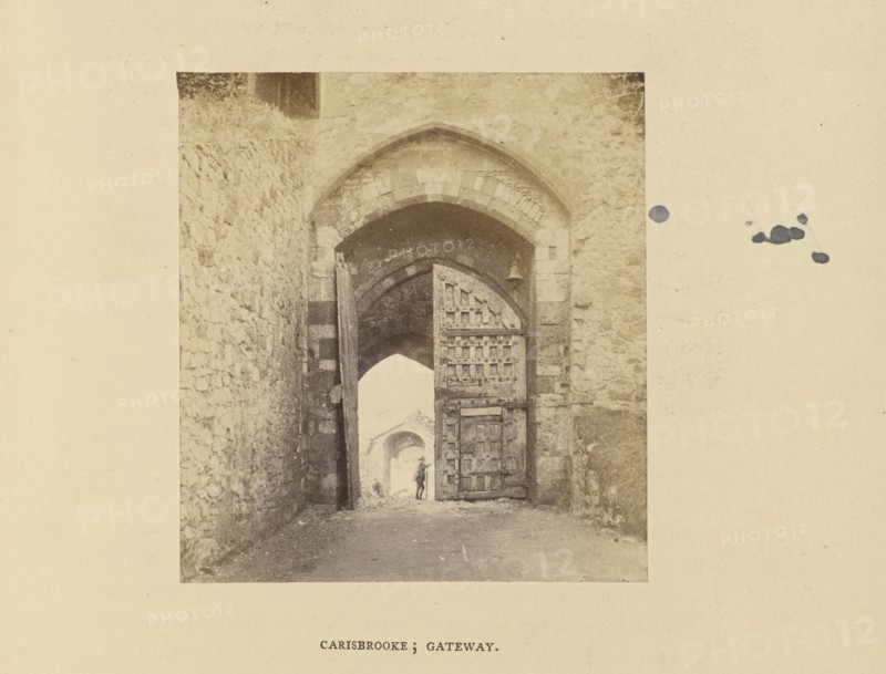 Carisbrooke Castle; the Gateway; McLean & Melhuish, English, 1861 - 1861, Carisbrooke, Isle of Wight, England; 1862; Albumen