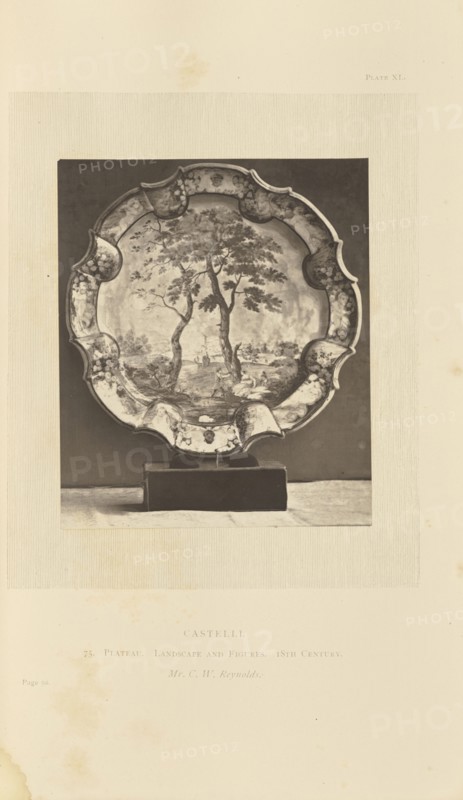 Decorative plate; William Chaffers, British, active 1870s, London, England; 1872; Woodburytype; 11 × 9.2 cm, 4 5,16 × 3 5,8 in