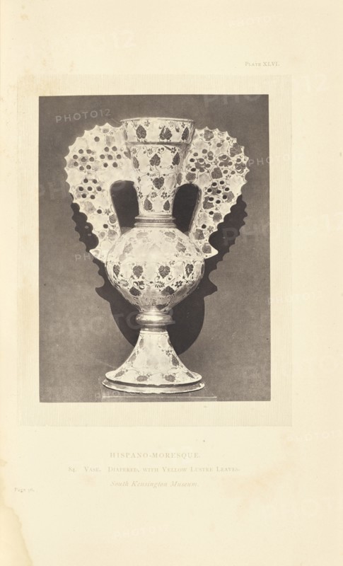 Vase; William Chaffers, British, active 1870s, London, England; 1872; Woodburytype; 12.9 × 9.7 cm, 5 1,16 × 3 13,16 in