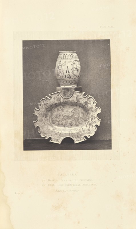 Jar and plate; William Chaffers, British, active 1870s, London, England; 1872; Woodburytype; 11.5 × 9.2 cm, 4 1,2 × 3 5,8 in