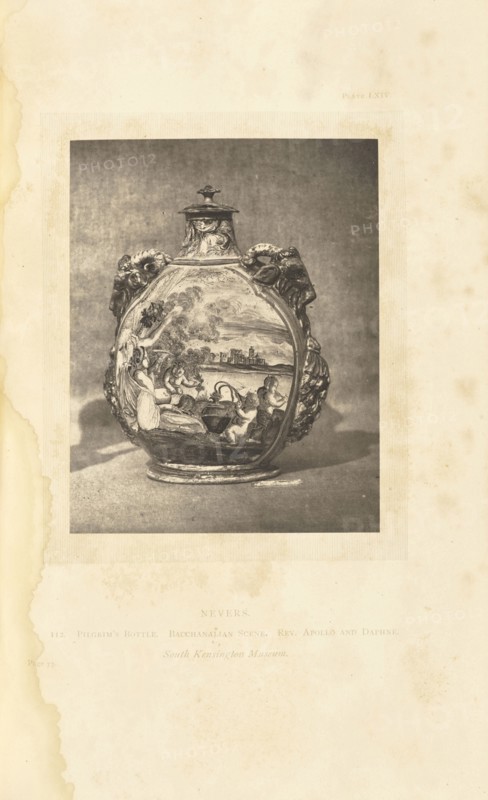 Pilgrim's bottle; William Chaffers, British, active 1870s, London, England; 1872; Woodburytype; 11.7 × 9.2 cm, 4 5,8 × 3 5,8 in