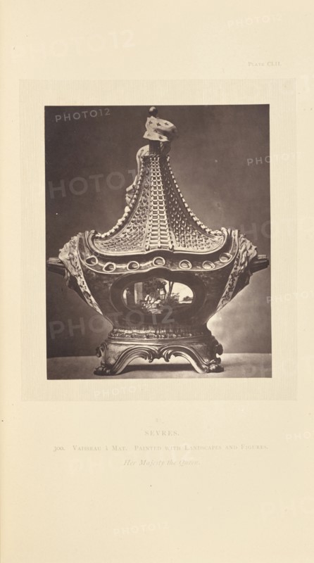 Vase with cover; William Chaffers, English, 1811 - 1892, London, England, Europe; 1871; Woodburytype; 11.3 x 9.3 cm