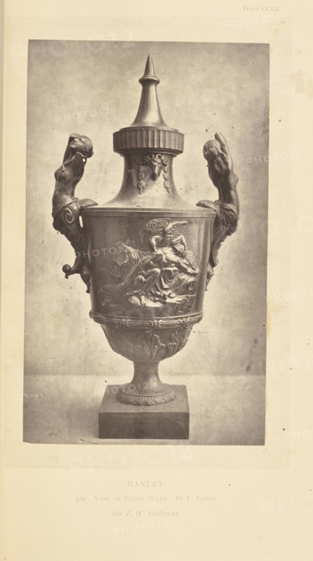 Vase; William Chaffers, English, 1811 - 1892, London, England, Europe; 1871; Woodburytype; 16.8 x 10 cm, 6 5,8 x 3 15,16 in