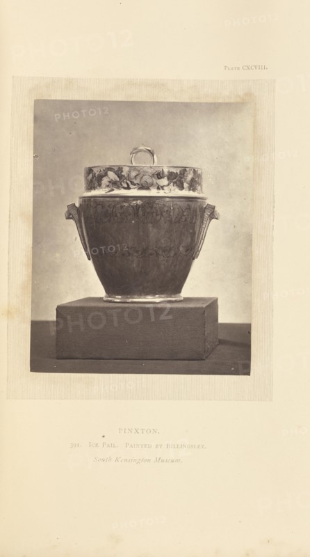 Ice bucket; William Chaffers, English, 1811 - 1892, London, England, Europe; 1871; Woodburytype; 11.4 x 9.2 cm
